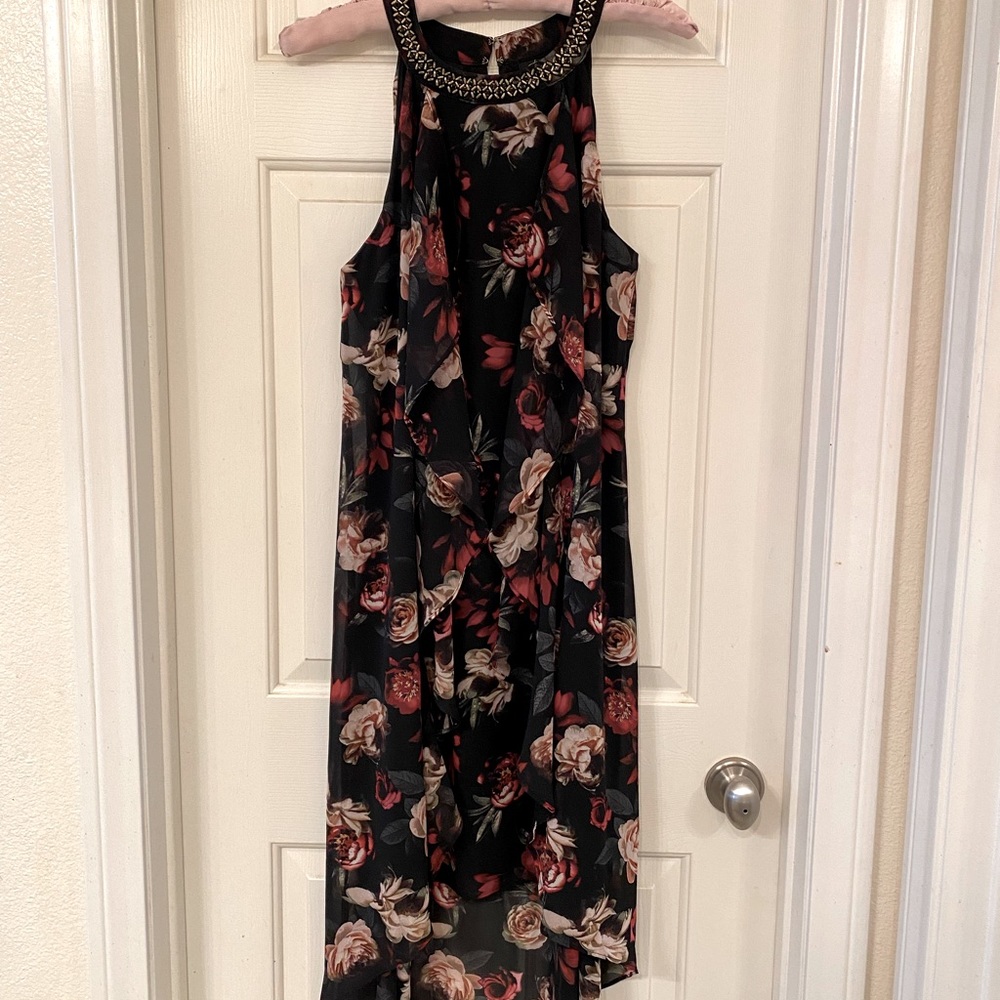 Thalía Sodi Floral hi-low Cocktail Dress in L